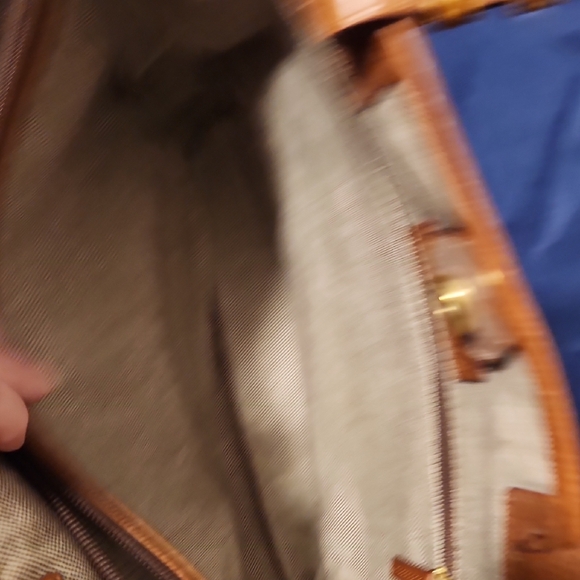 Dooney & Bourke Brown Tote Bag with Leather Trim - Picture 10 of 14